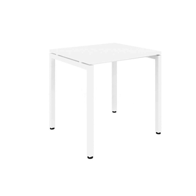 Стол офисный MULTI-OFFICE СТИЛ (Steel) 80х70х76 белый