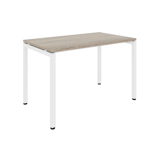 Стол офисный MULTI-OFFICE СТИЛ (Steel) 120х70х76 дуб светлый / белый