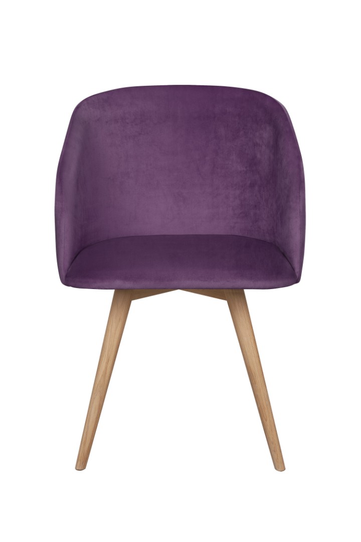 Стул Visti Plum Фиолетовый ножки дуб