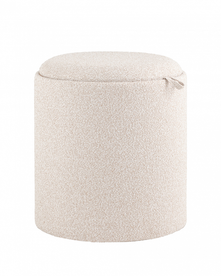 Пуф-столик с ящиком Хюгге S букле бежевый