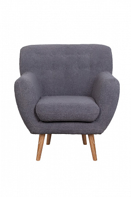 Низкое кресло Fuller Grey Boucle Серый