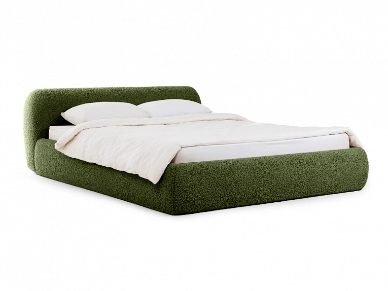 Кровать OgogoHome Sintra 160х200 (букле) зеленый 888120