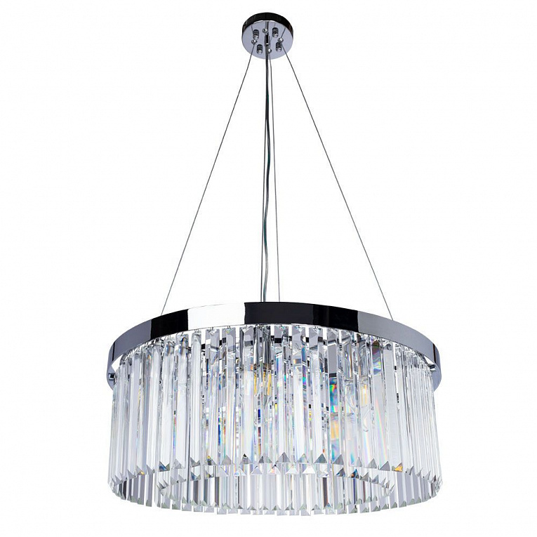 Подвесная люстра Arte Lamp SECUNDA хром, прозрачный A1003LM-8CC