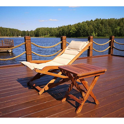 Комплект с креслом и столиком Afina Garden AFM-709A-T133 Beige (1+1) Бежевый