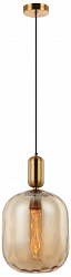 Светильник подвесной Stilfort Бейз 2124/03/01P Бронза / Янтарный