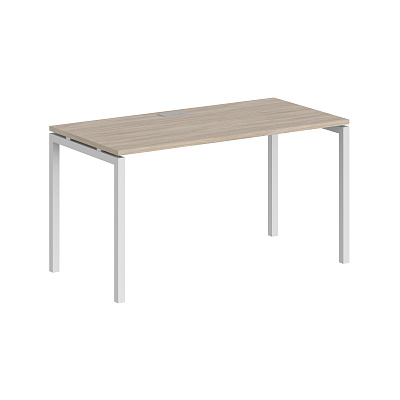 Офисный стол Norden Сигма 1400х600 (м/к 40х40) SG.202.OL.44.WH Дуб светлый / Белый