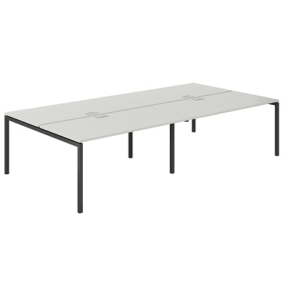 Рабочая станция Norden Сигма (м/к 40х40) 3200х1638х750 SG.259.SH.44.AN Серый Бархат / Антрацит