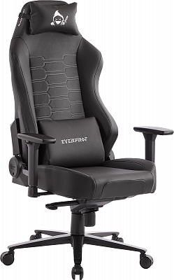 Геймерское кресло Everprof Blackshot / Блэкшот Экокожа Черный