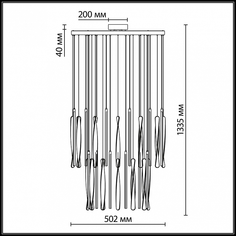 Подвесная люстра ODEON LIGHT EXCLUSIVE SPIRA 5468/150L