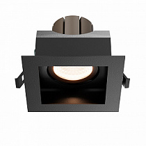 Точечный встраиваемый светильник Maytoni Metal Modern DL008-12W2.7-3-4K-B